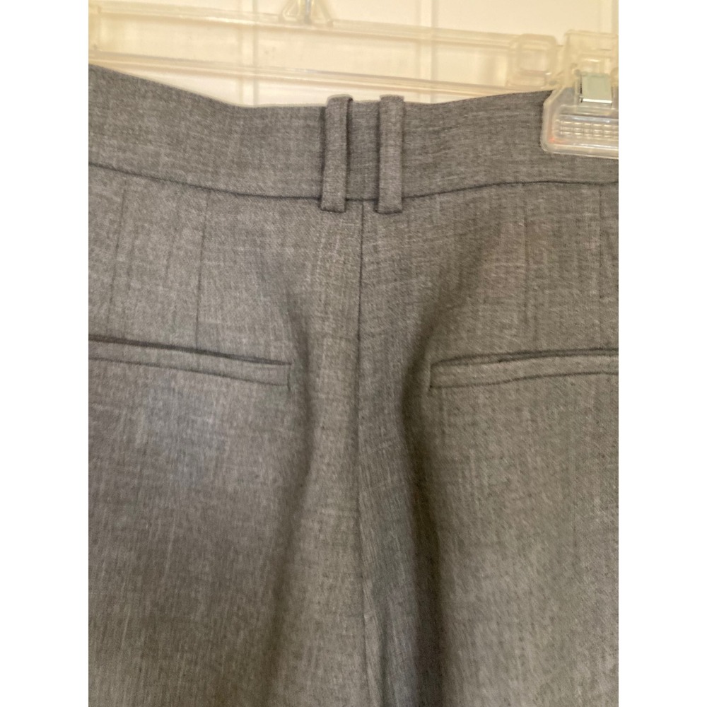 Babaton Aritzia Heather Gray Pleated Wide Leg High Waist Trousers Pants Size 8 - Picture 10 of 10